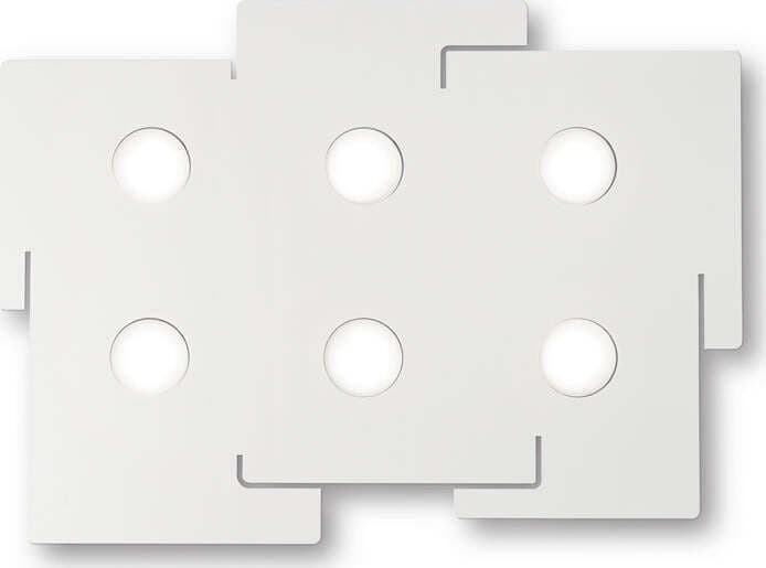 Plafoniera-Moderna-Totem-Metallo-Bianco-6-Luci-Gx53-9W-3000K-Luce-Calda