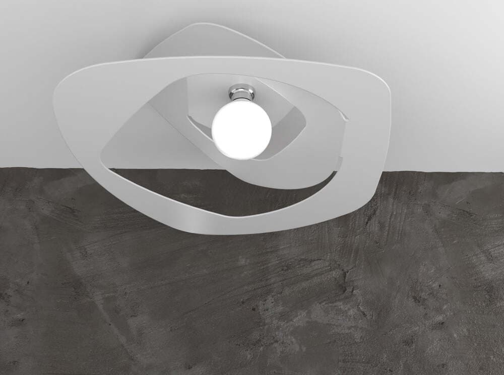 Plafoniera-Moderna-Warped-Metallo-Bianco-1-Luce-E27-D.65Cm