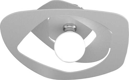 Plafoniera-Moderna-Warped-Metallo-Grigio-1-Luce-E27-D.50Cm