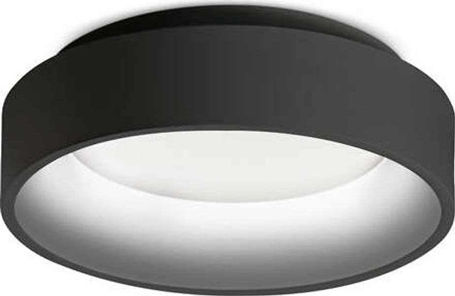 Plafoniera-Moderna-Ziggy-Metallo-Nero-Led-22W-3000K-Luce-Calda