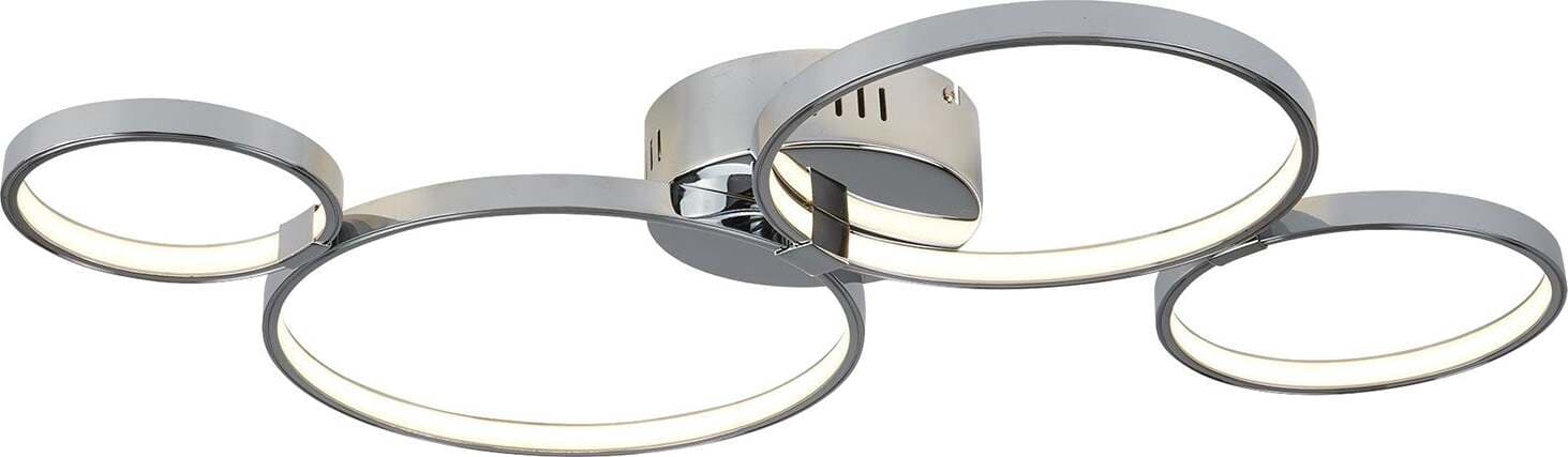 Plafoniera-Moderno-Solexa-Acciaio-Cromo-Policarbonato-Bianco-Led-34,74W-3000K