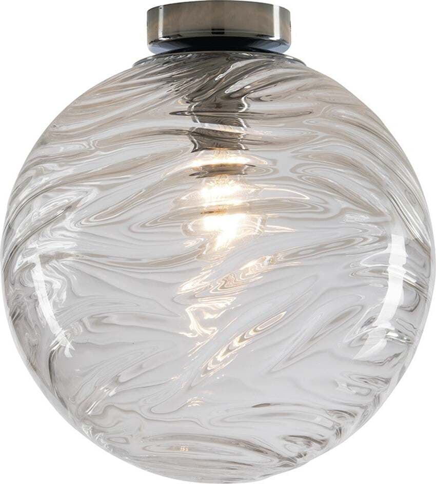 Plafoniera Nereide Trasparente 1Xe27 25X27,4Cm Illuminazione/Illuminazione per interni/Lampadari lampade a sospensione e plafoniere/Plafoniere Led Mall Home - Napoli, Commerciovirtuoso.it