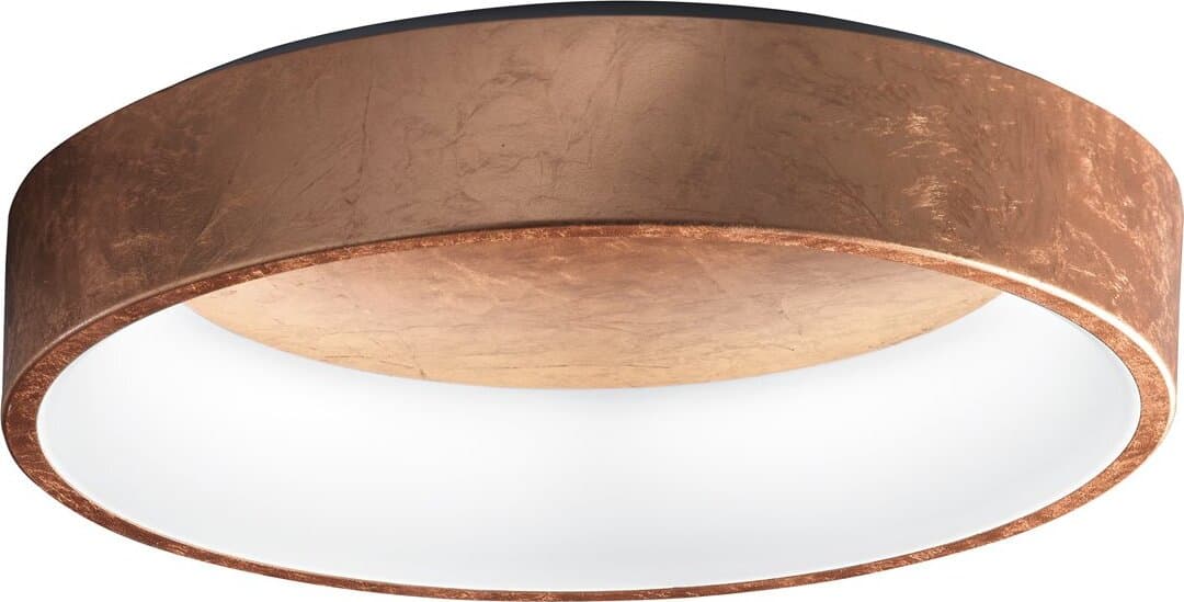 Plafoniera-Promoingross-AURORA-PL60-RF-FOGLIA-RAME-CCT-2282Lm-modulo-led-lampada-soffitto-classica