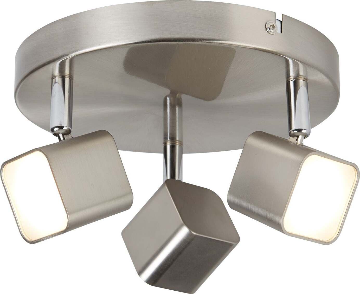 Plafoniera-Quadruplo-Acciaio-Argento-Policarbonato-Cromo-Led-12W-3000K