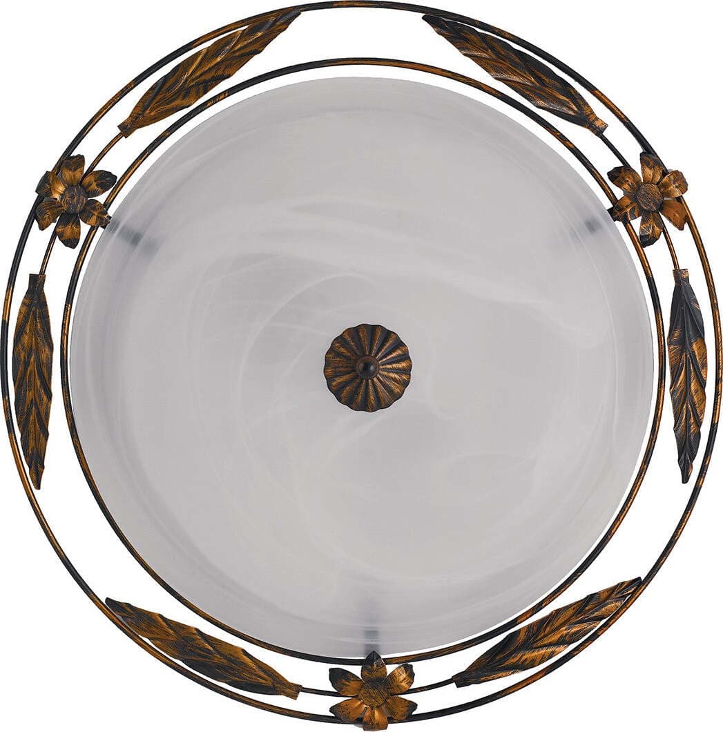 Plafoniera Riccio Bianca 2Xe27 40Cm Illuminazione/Illuminazione per interni/Lampadari lampade a sospensione e plafoniere/Plafoniere Led Mall Home - Napoli, Commerciovirtuoso.it