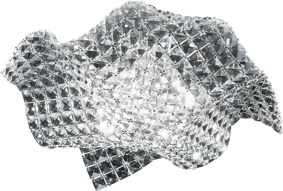 Plafoniera Rumba Trasparente 4Xg9 44X12X44Cm Illuminazione/Illuminazione per interni/Lampadari lampade a sospensione e plafoniere/Plafoniere Led Mall Home - Napoli, Commerciovirtuoso.it