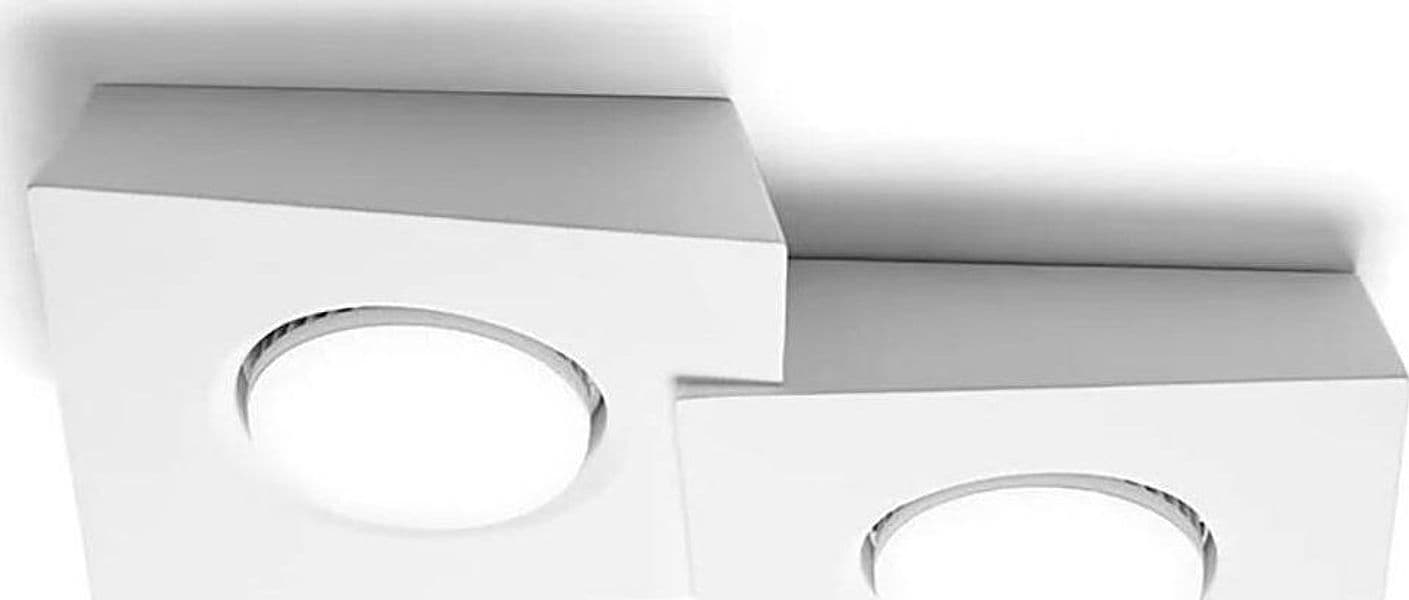 Plafoniera-Sforzin-Illuminazione-ANCHISE-T372-GX53-LED-gesso-bianco-lampada-soffitto