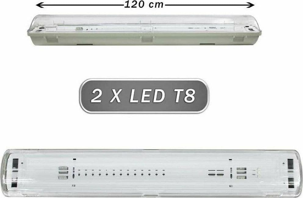 Plafoniera-Stagna-2-Neon-Led-Tubo-T8-G13-120-Cm-Da-Parete-Soffitto-Ip65-T8-120s