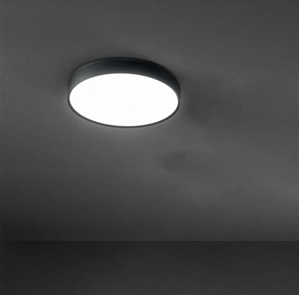Plafoniera-Tonda-Moderna-Banner-Nera-Led-47Cm