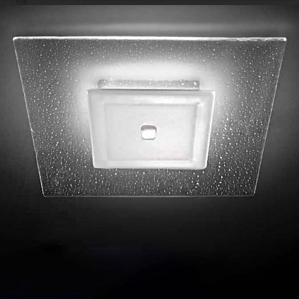 Plafoniera-vetro-Familamp-COOPER-351-PL60-LED-integrato-lampada-soffitto-moderna-artigianale