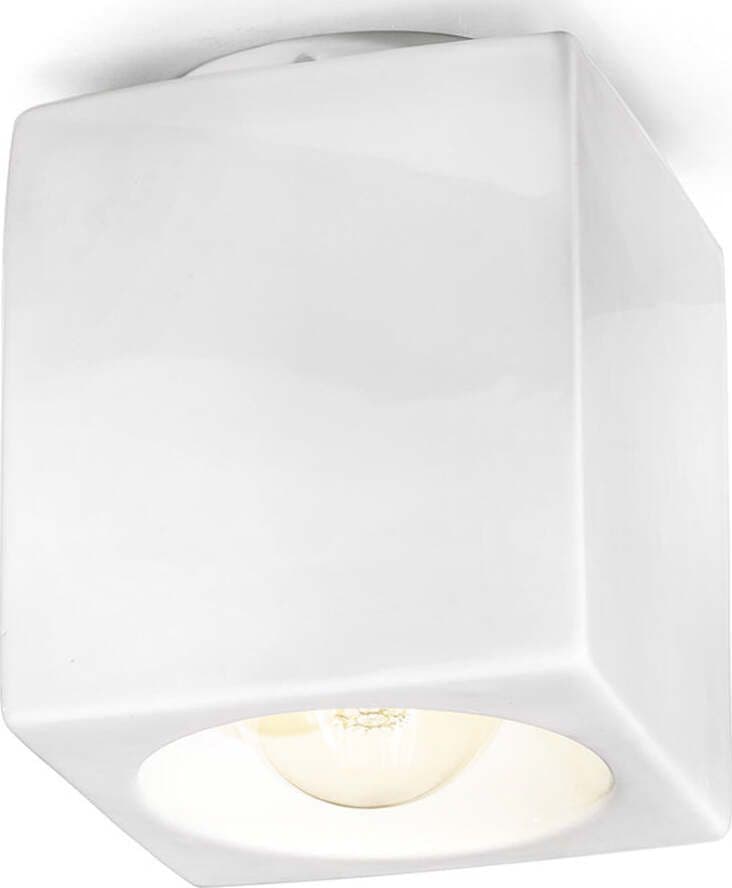 Plafoniera-Vintage-Ceramica-Smaltata-Bianco-1-Luce-E27