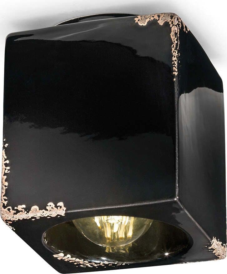 Plafoniera-Vintage-Cubica-Ceramica-Nera-1-Luce-E27