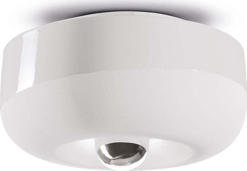 Plafoniera-Vintage-Decò-Bellota-Ceramica-Bianco-Grezzo-1-Luce-E27