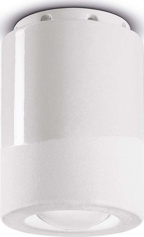 Plafoniera-Vintage-Decò-Pi-Ceramica-Bianco-Grezzo-1-Luce-E14