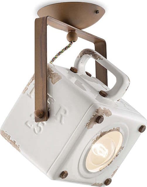 Plafoniera-Vintage-Industrial-Ferro-E-Ceramica-Bianco-1-Luce-E27