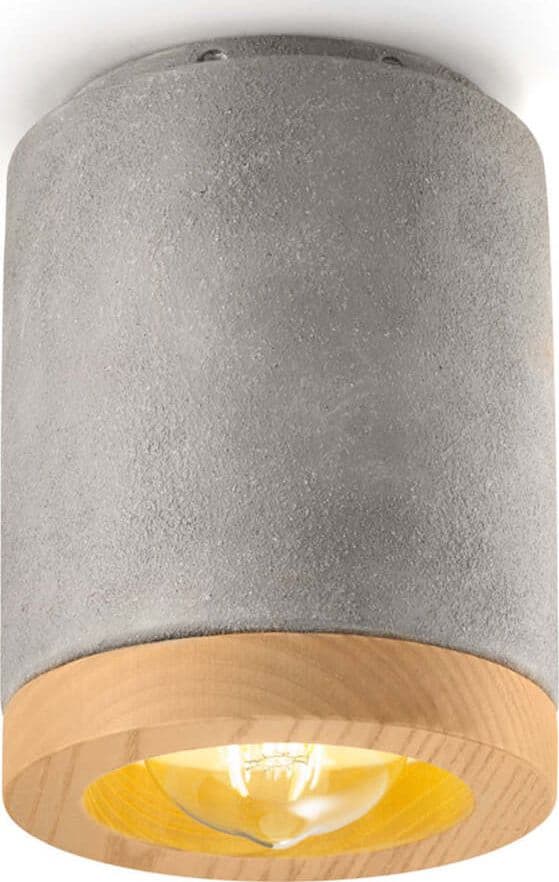 Plafoniera-Vintage-Mateca-Ferro-E-Ceramica-Cemento-1-Luce-E27