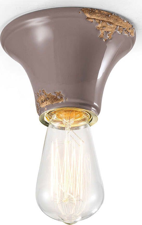 Plafoniera-Vintage-Tonda-Piccola-Ceramica-Tortora-1-Luce-E27