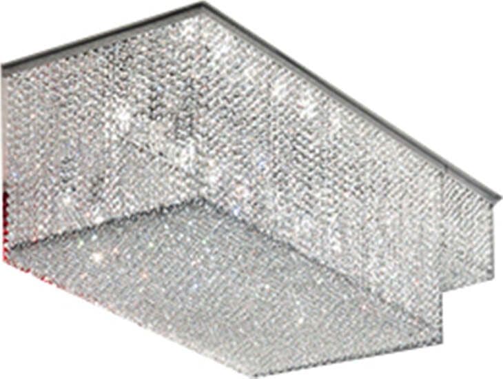 Plafoniere---Lampade-Da-Soffitto-Classico-Cubo-Metallo-Cromo-E-Vetro-12-Luci