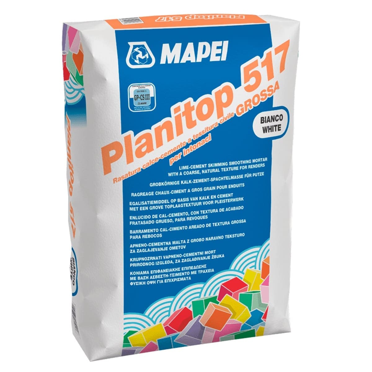 PLANITOP-517-KG.25-bianco-Rasatura-calce-cemento-a-tessitura-civile-grossa-per-intonaci
