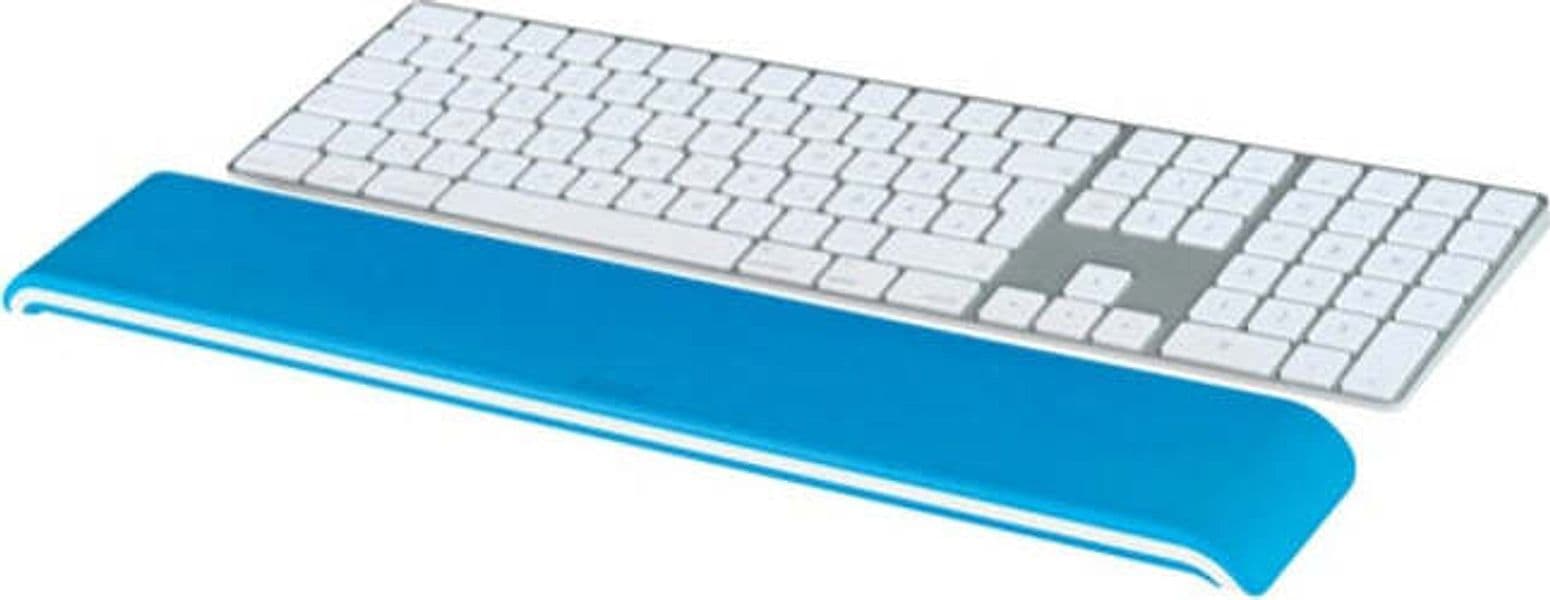 Poggiapolsi Ergo Wow per tastiera - bianco-blu - Leitz Elettronica/Informatica/Accessori/Tastiere Mouse e periferiche di input/Accessori per tastiere e Mouse/Tappetini per il Mouse Eurocartuccia - Pavullo, Commerciovirtuoso.it