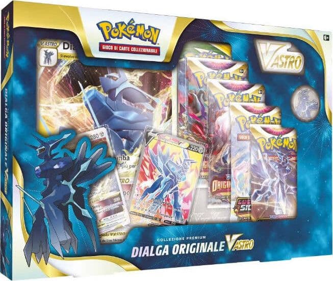 Pokemon-Gioco-Di-Carte-COLLEZIONE-PREMIUM-DIALGA-ORIGINALE-V-ASTRO-DIALGA-IT