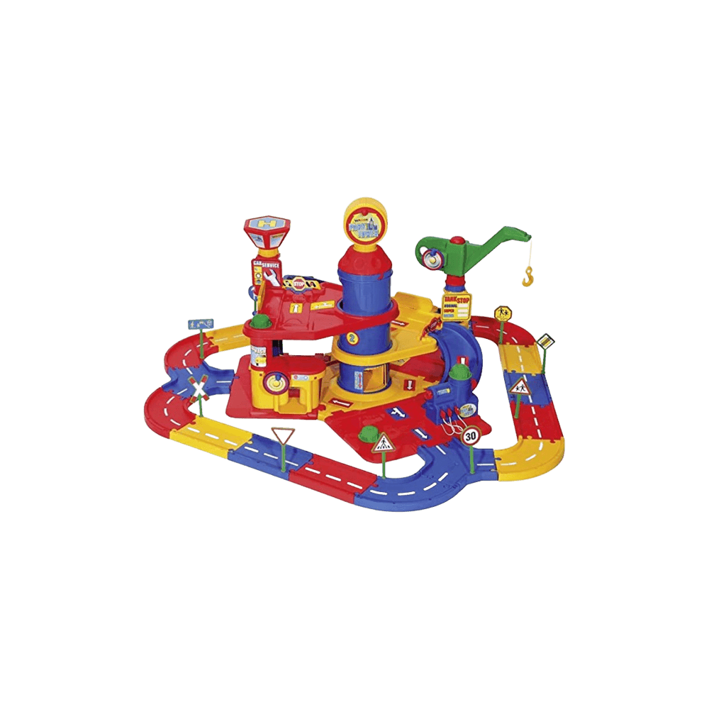 Polesie Giocattoli - Trampoliere Park Tower 3 Piani Garage Con Auto E Strada Arking Center Con Ascensore, Rampe E Pista Macchinine Giocattolo per Bambini Giochi e giocattoli/Personaggi giocattolo/Edifici e scenari/Garage Liquidator Italia - Nicosia, Commerciovirtuoso.it