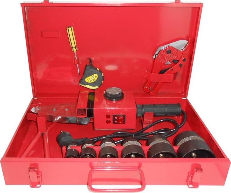 Polifusore-Saldatore-Tubi-In-Polipropilene-Matrici-Salda-Tubi-Accessori-Metro-Tools
