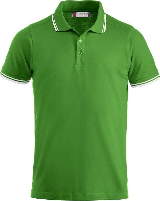 Polo Amarillo Verde Acido Polo Manica Corta con Profili Bianco in Polo Dresswork - Como, commercioVirtuoso.it