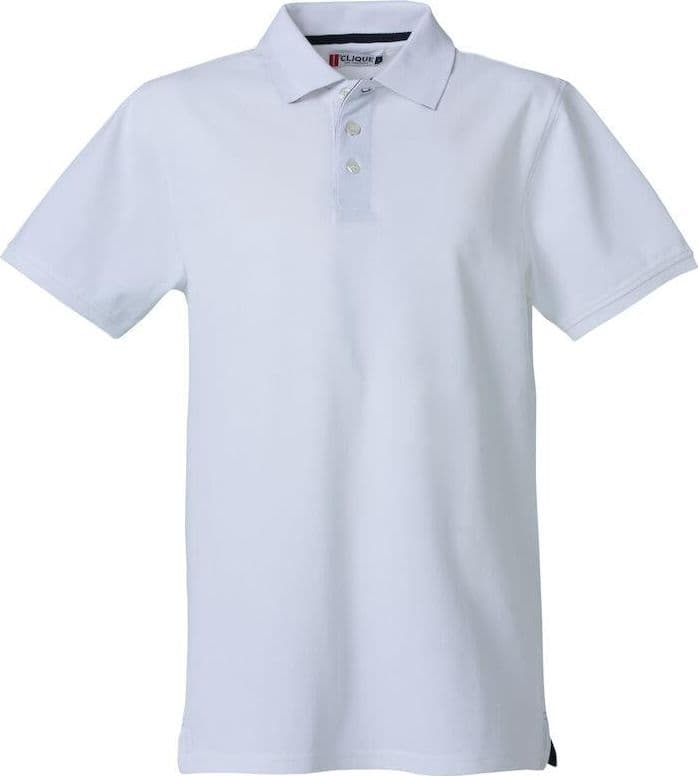 Polo Clique Heavy Bianco 270 Grammi Polo Uomo Manica Corta Premium in Polo Dresswork - Como, commercioVirtuoso.it
