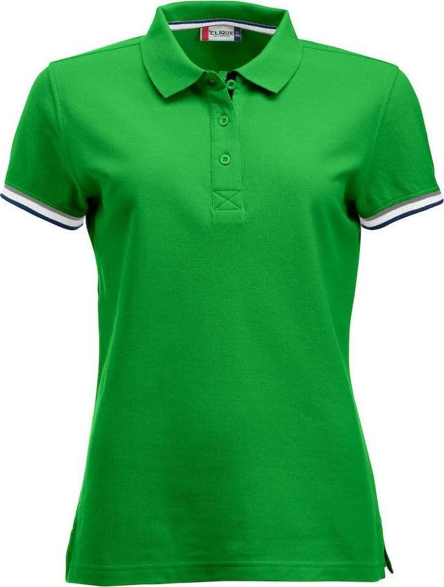 Polo Newton Verde Acido Polo Donna con Profili in Contrasto in Polo Dresswork - Como, commercioVirtuoso.it