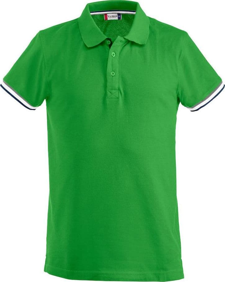 Polo Newton Verde Acido Polo Uomo con Profili in Contrasto in Polo Dresswork - Como, commercioVirtuoso.it