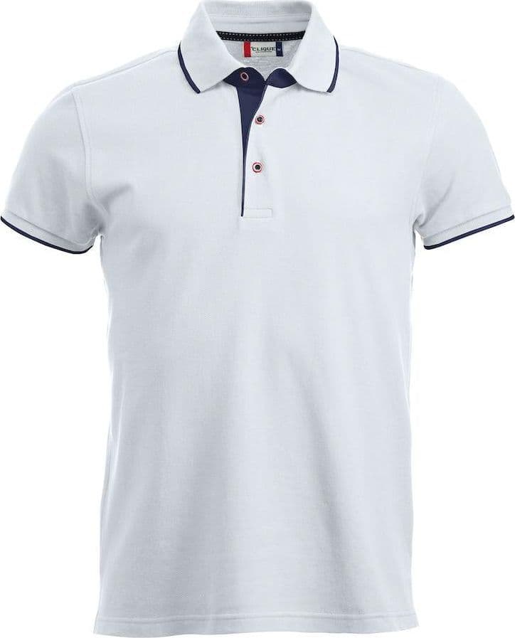Polo Seattle Bianco Polo Uomo con Inserti in Contrasto in Polo Dresswork - Como, commercioVirtuoso.it