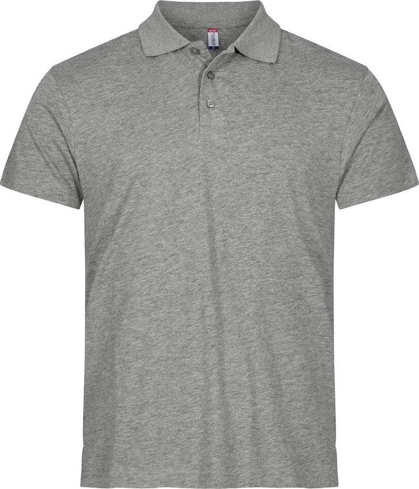 Polo Single Jersey Grigio Melange Polo Cotone Manica Corta in Polo Dresswork - Como, commercioVirtuoso.it