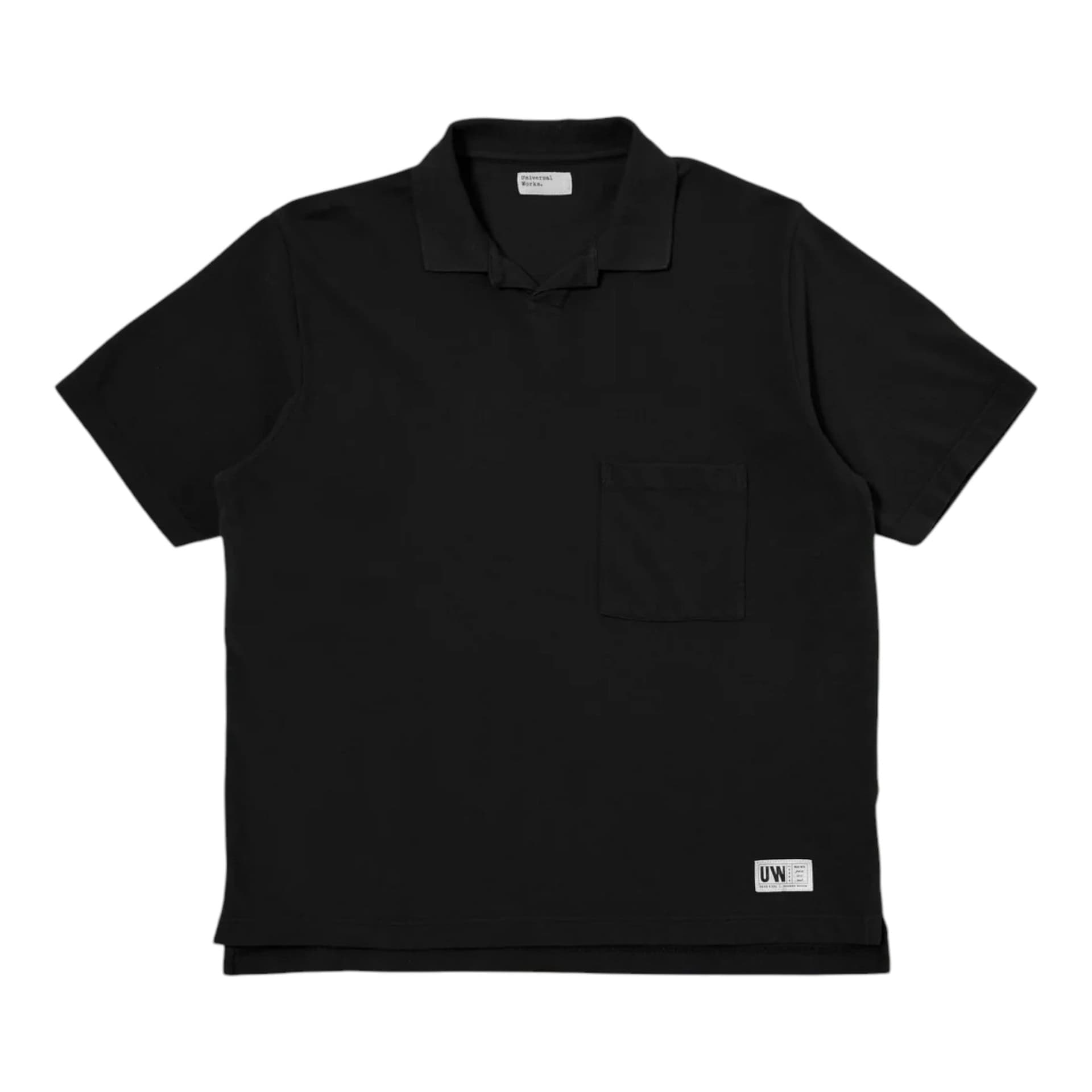 UNIVERSAL WORKS polo universal works vacation polo - black da uomo in Polo Drestige - Casamassima, commercioVirtuoso.it