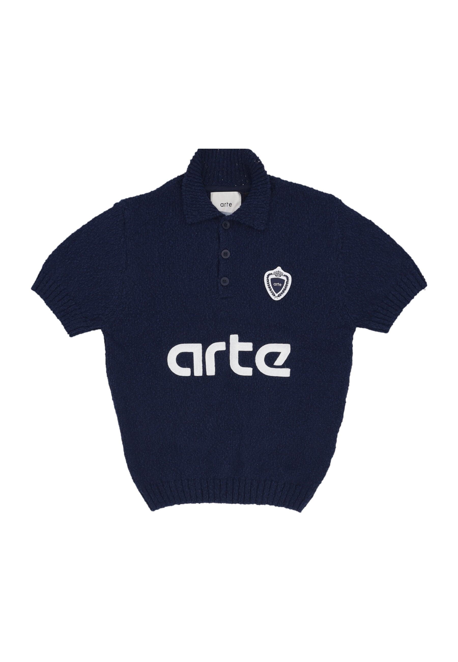 ARTE Polo Manica Corta Uomo Football Knit Sweater Blue da uomo in Polo Drestige - Casamassima, commercioVirtuoso.it