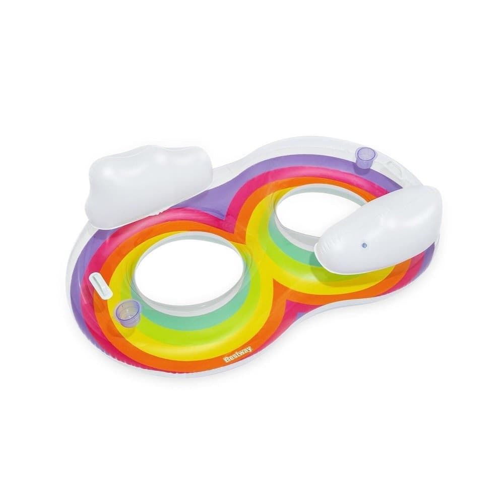 Poltrona Gonfiabile Doppia Rainbow Dream 186x116 Cm Maniglie Portalattine 43648 Giochi e giocattoli/Sport e giochi all'aperto/Giochi aquatici e piscine per bambini/Canotti e gonfiabili galleggianti Trade Shop italia - Napoli, Commerciovirtuoso.it