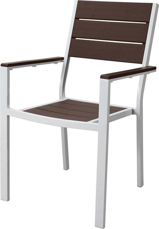 Poltrona in Metallo e Polietilene Effetto Legno Oregon Casa e cucina/Arredamento/Soggiorno/Poltrone e sedie/Poltrone Ferus - Montoro, Commerciovirtuoso.it