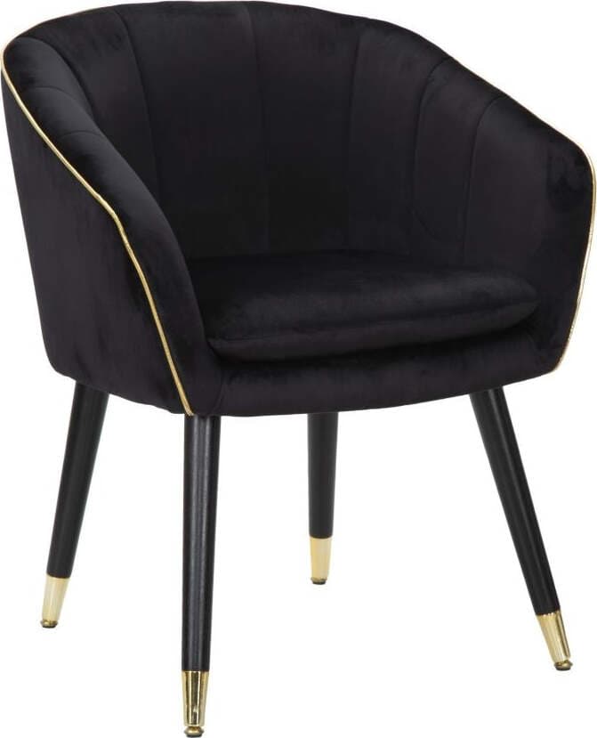 Poltrona-Paris-Nera/Gold-Cm-62X58X78