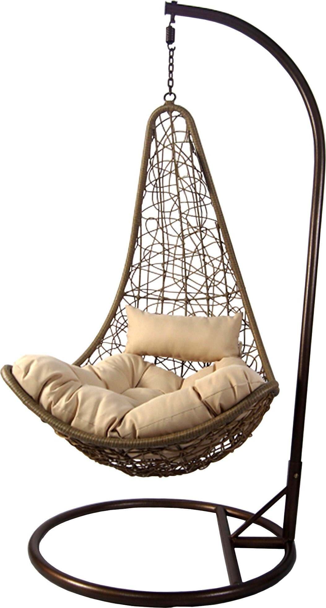 POLTRONA PENS. TONDA CM 95X195H RATTAN 022723 Giardino e giardinaggio/Arredamento da giardino e accessori/Amache sedie sospese e accessori/Sedie sospese Ferus - Montoro, Commerciovirtuoso.it