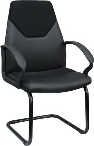 Poltrona visitatore Guru - nero - Unisit Casa e cucina/Arredamento/Studio/Sedie e Sgabelli/Sedie da scrivania Eurocartuccia - Pavullo, Commerciovirtuoso.it