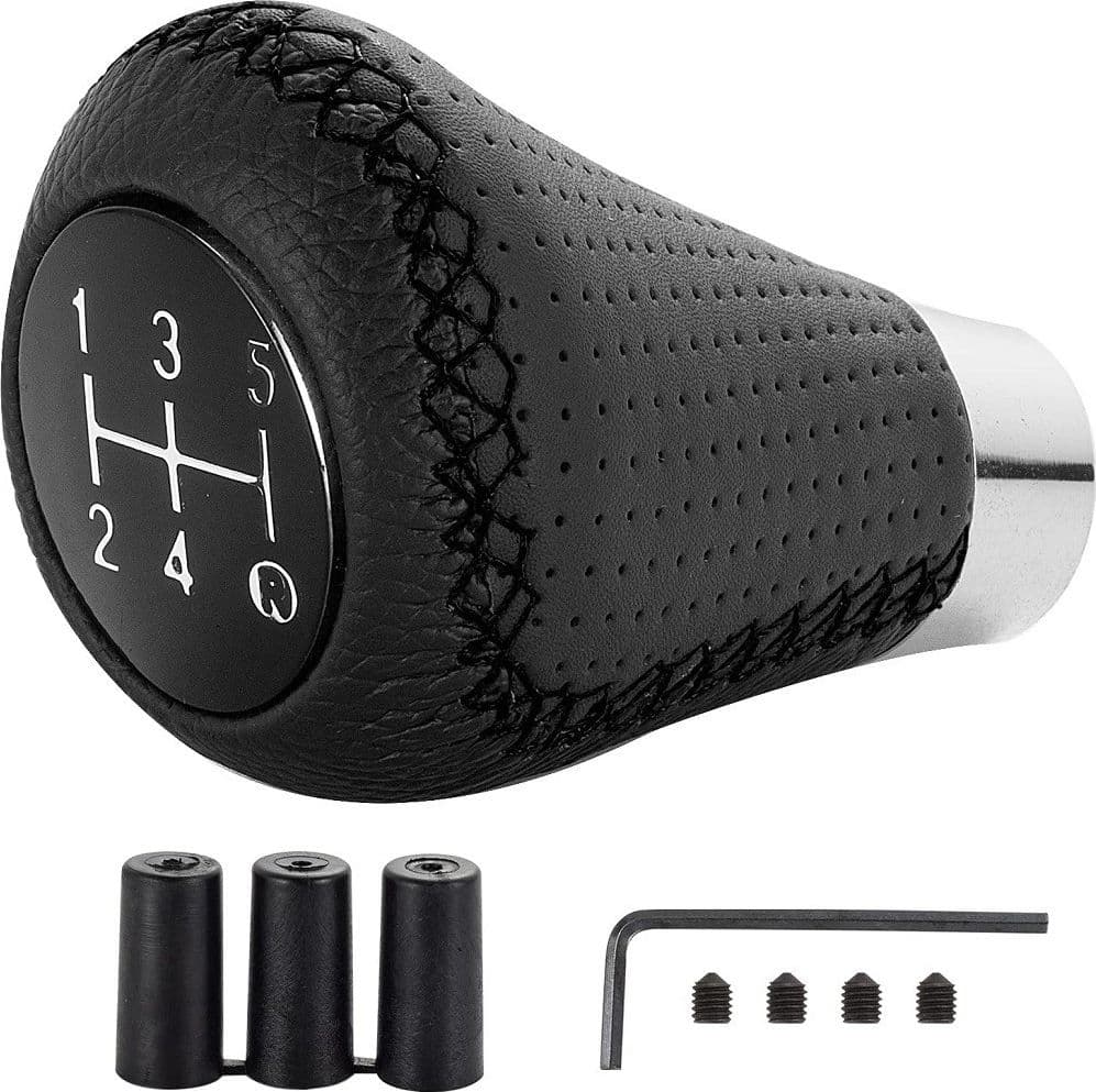 Pomello Leva Cambio Pelle Universale Per Auto 5 Marce Adattatori 8mm 10mm 12mm Auto e Moto/Parti per auto/Allestimenti interni/Pomelli leva cambio Trade Shop italia - Napoli, Commerciovirtuoso.it