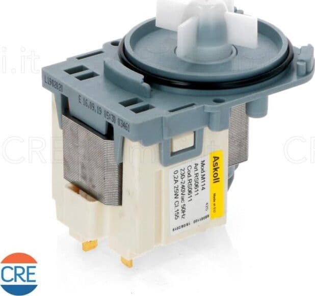 Pompa-ASKOL-25W,-Compatibile-per-Lavatrice-Bosch,-AEG,-Rex