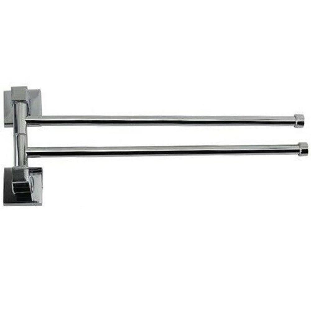 Porta Asciugamani 2 Bracci A Parete Bagno Acciaio Cromato Square 36x14.5cm 59196 Casa, arredamento e bricolage > Accessori Bagno > Set da Bagno Trade Shop italia - Napoli, Commerciovirtuoso.it