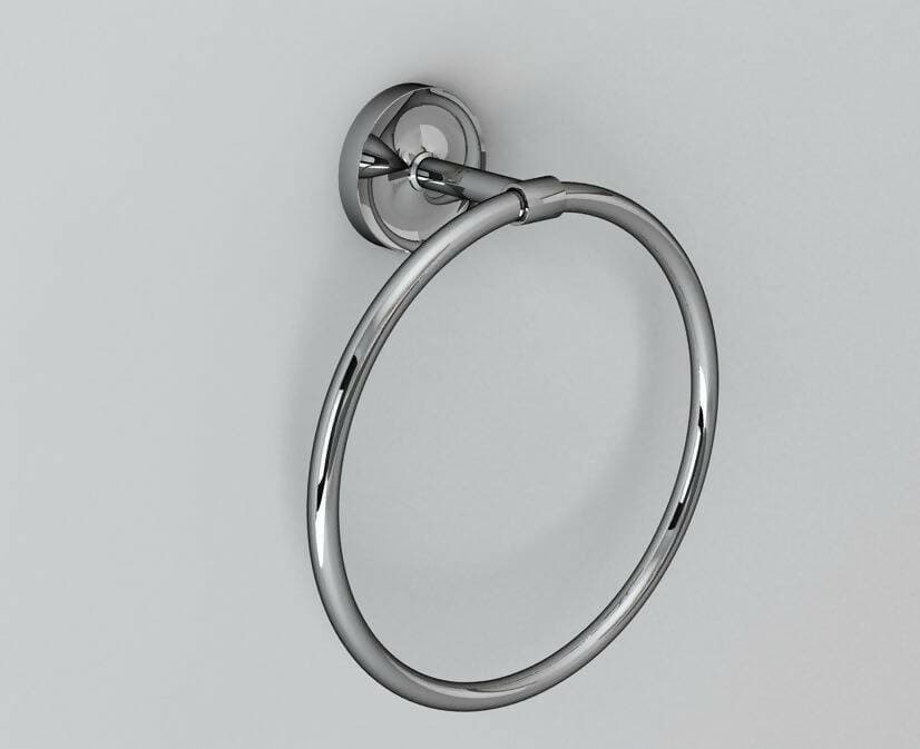 Porta Asciugamano Anello Da Parete Acciaio Inox Porta Asciugamani Abs Cromato Serie Luce Made In Italy Arca Concept in Portasciugamani da parete Arca Concept - Brescia, commercioVirtuoso.it