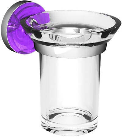 Porta Bicchiere Spazzolini Abs Cromato E Viola Serie Atla Made In Italy Design Moderno Porta Bicchiere Da Parete Arca Concept in Bicchieri porta spazzolini Arca Concept - Brescia, commercioVirtuoso.it