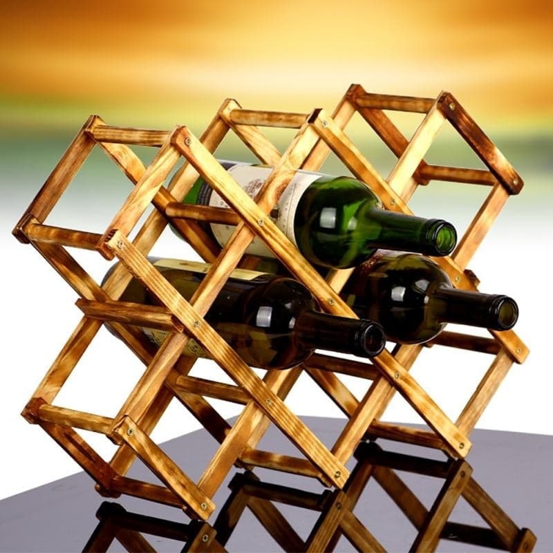 Porta-Bottiglie-Di-Vino-10-Posti-Bottiglia-Espositore-Portabottiglie-Cantinetta