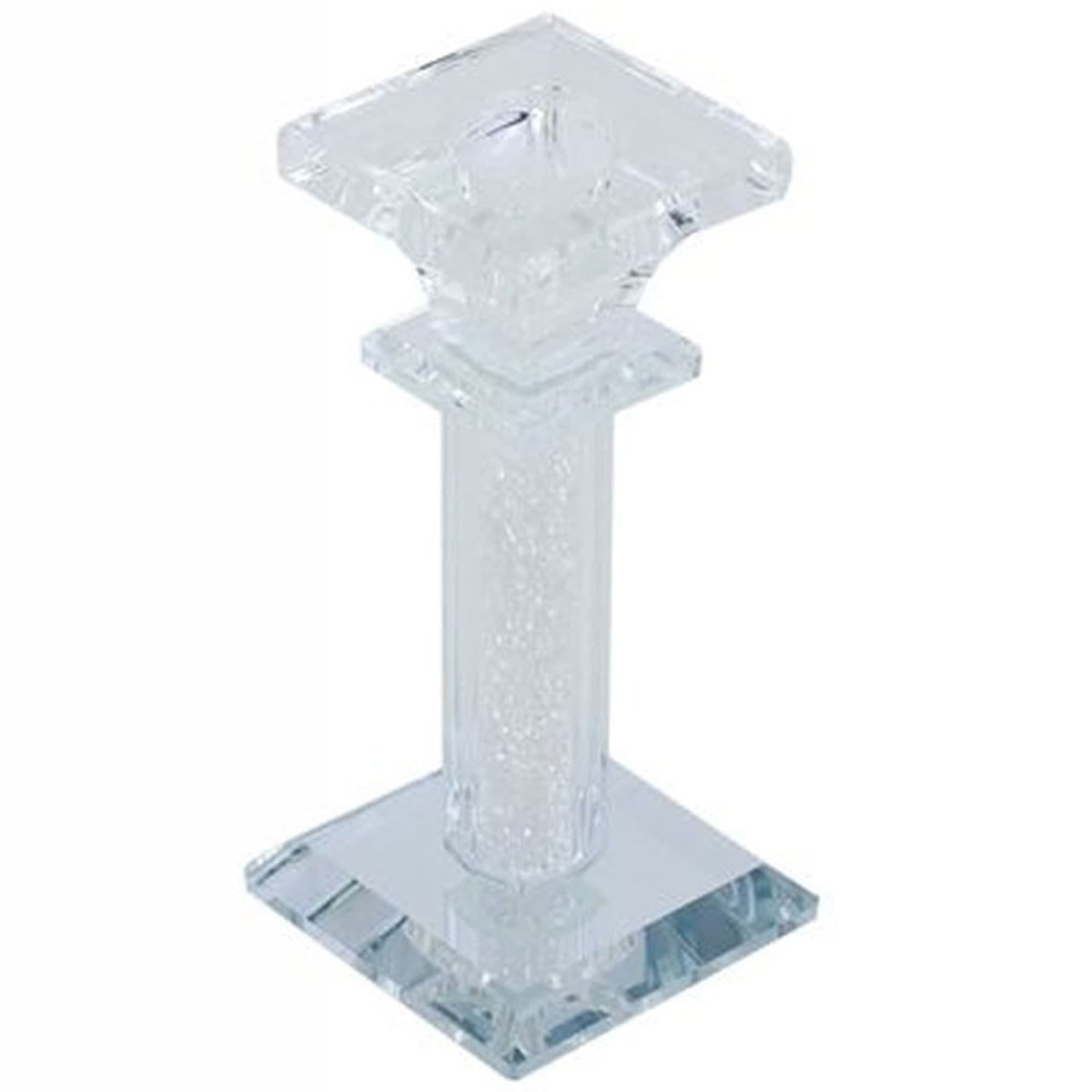 Porta Candela Vetro Diamanti Candeliere Idea Regalo Bomboniera Cristallo 6x6x13 Casa e cucina/Decorazioni per interni/Candele e portacandele/Portacandele/Portacandele a colonna Trade Shop italia - Napoli, Commerciovirtuoso.it