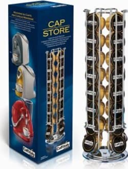 Porta-Capsule,-Colonna-Verticale-Girevole,-Caffitaly-System,-32-posti