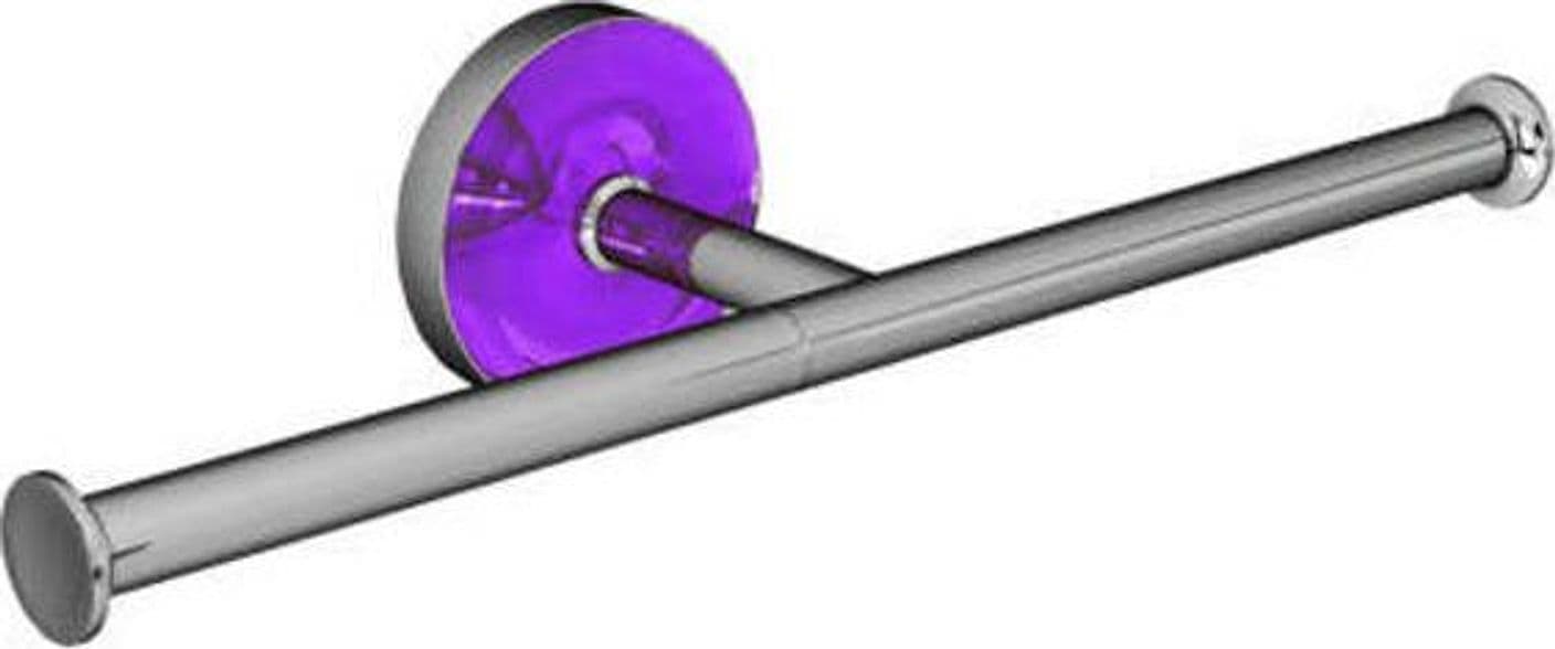 Porta Carta Igienica Doppio Design Moderno Porta Rotolo Doppio Abs Cromato Serie Atla Viola Arca Concept in Porta carta igienica Arca Concept - Brescia, commercioVirtuoso.it