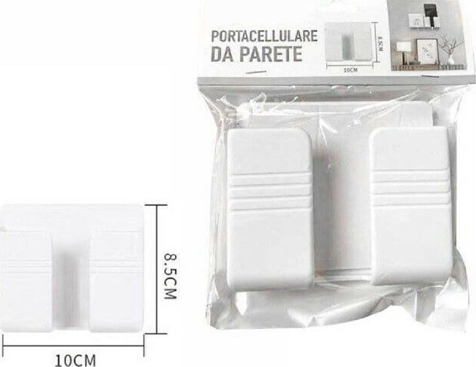 Porta-Cellulare-Smartphone-Da-Parete-Muro-Tasca-Supporto-Stand-10-X-8.5-Cm-70209